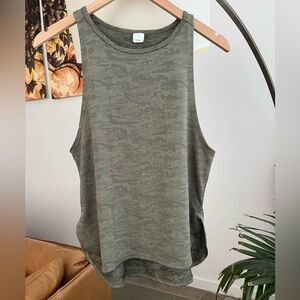 Diadora Green Camo Print Tech Workout Tank